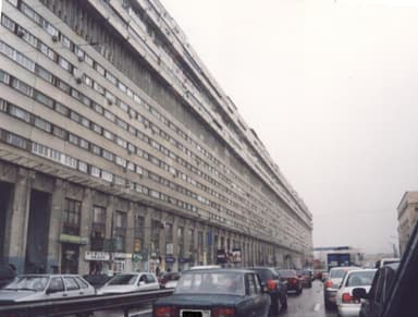 Residential Building “Ship House” (also called “House of Nuclear Atomists”, “Titanic”, “Nuclear Plant”)
