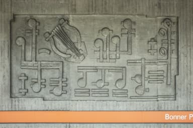 Olympia Subway Stations "Münchener Freiheit", "Bonner Platz", "Scheidplatz", "Petuelring" and "Olympiazentrum"